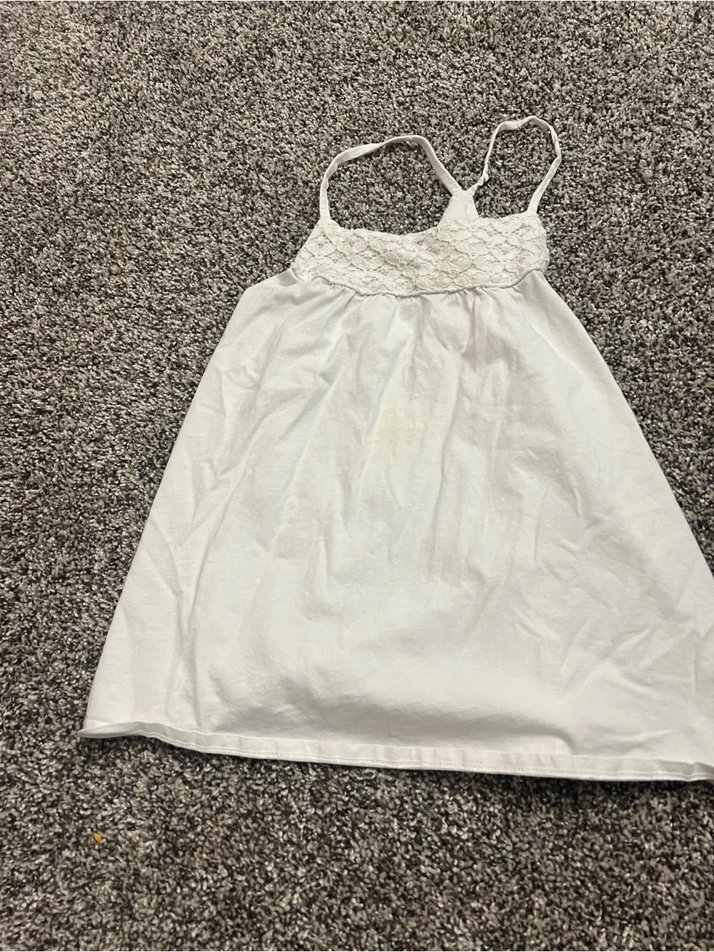 OshKosh B'gosh White Lace-Top Sundress